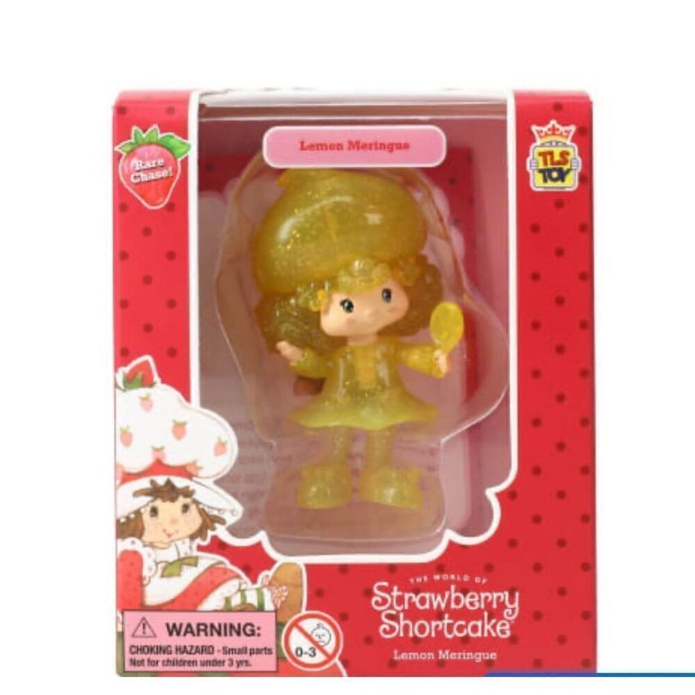 TLS Strawberry Shortcake RARE Lemon Meringue Scented Mini Figure Cheebee NIB